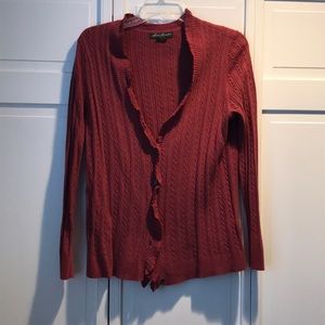 EDDIE BAUER Dusty Rose Cardigan